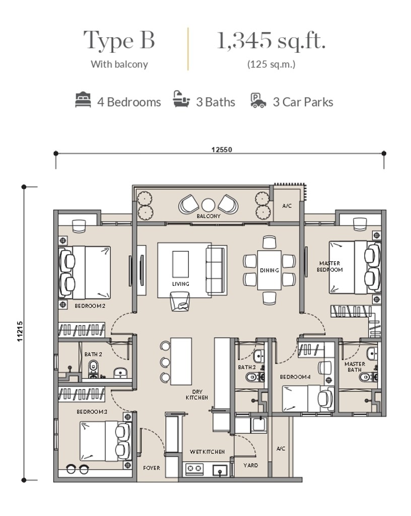 Type B Layout
